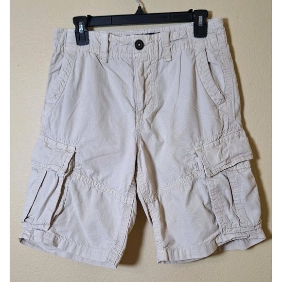 American Eagle Shorts Men's 28 Khaki Longboard Cargo Ripstop Y2K Skater Army - Picture 1 of 7